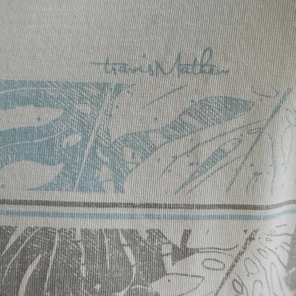 Travis Mathew Tropical Golf Polo Shirt Size XL White Cotton Blend Spanish Oaks - Picture 3 of 9